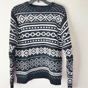 Vintage Eddie Bauer Lambswool Fair Isle Oversized Fit Unisex Sweater